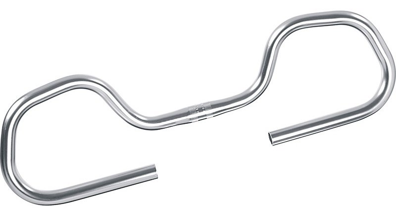 Ergotec Contest vlinderstuur aluminium zilver