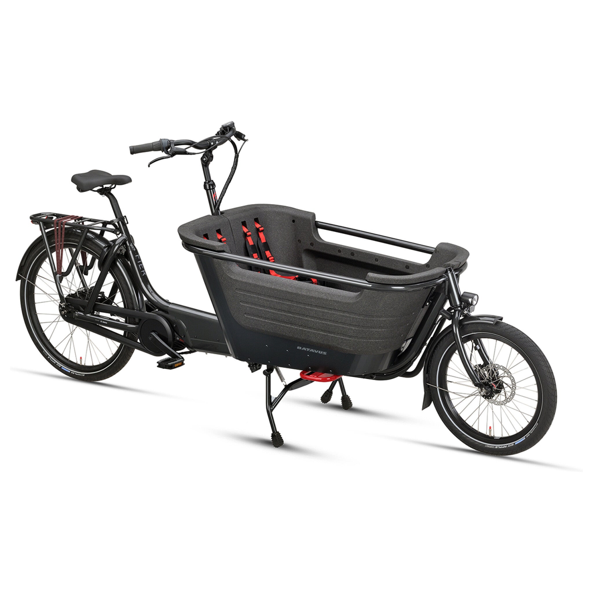 Batavus Fier 2 - Elektrische Bakfiets, 5v, Zwart