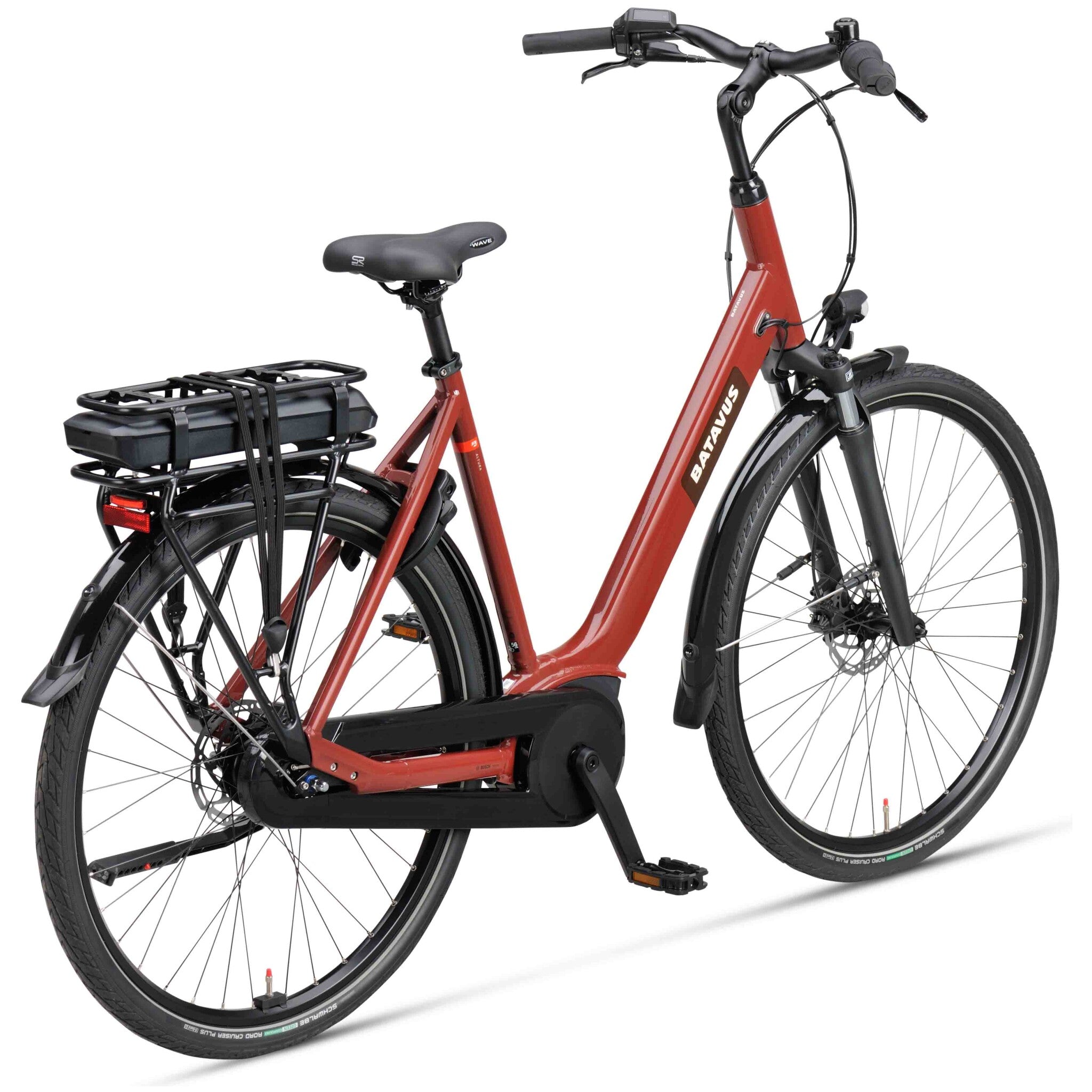 BATAVUS Altura E-Go Plus N7 Lageinstap Rood Bruin Glans 51cm 2024