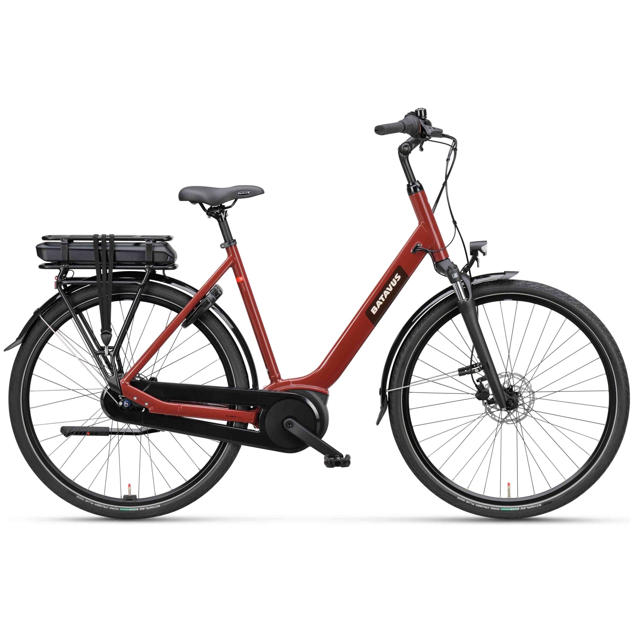 BATAVUS Altura E-Go Plus N7 Lageinstap Rood Bruin Glans 51cm 2024