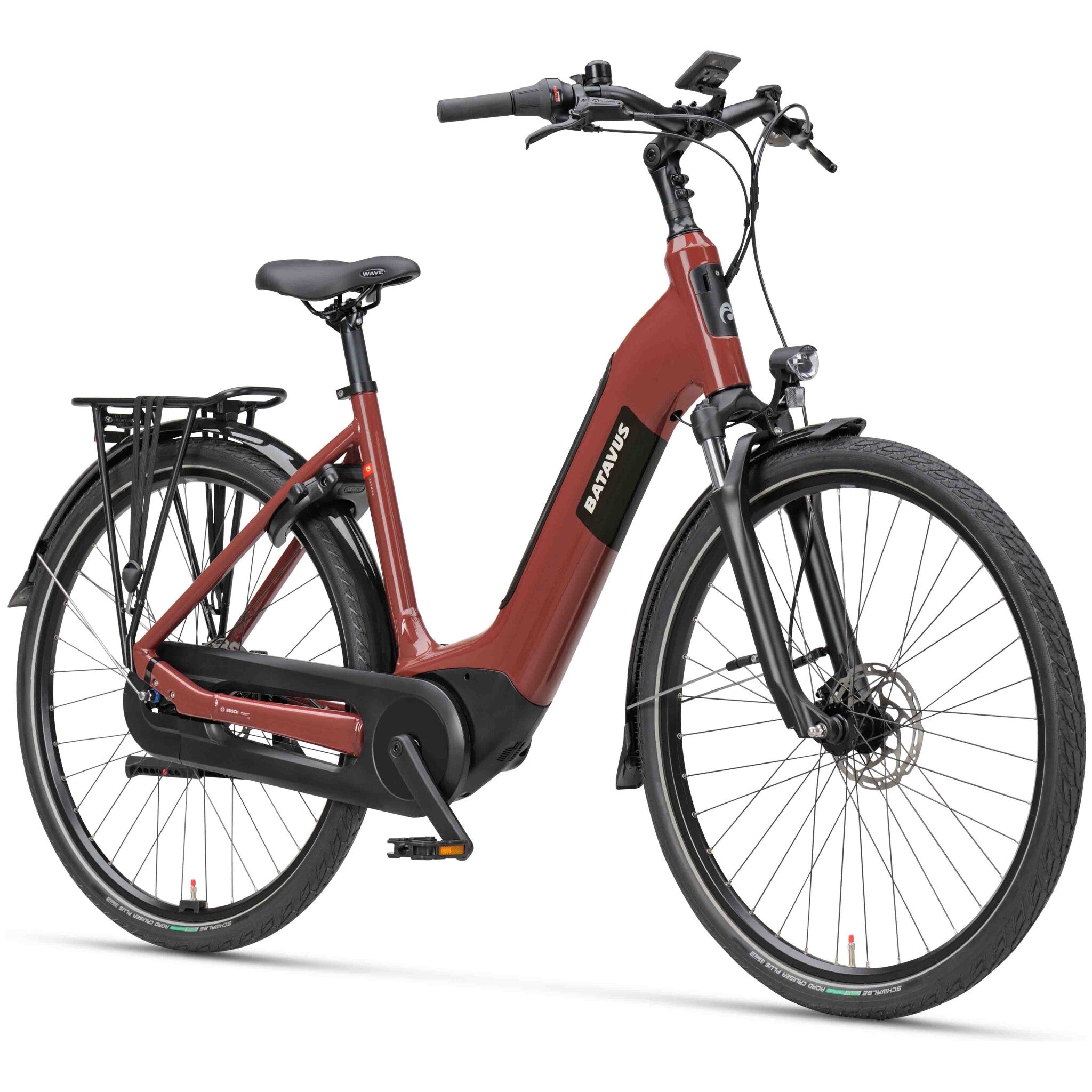 BATAVUS Altura E-Go Power Pro elektrische damesfiets mahonierood