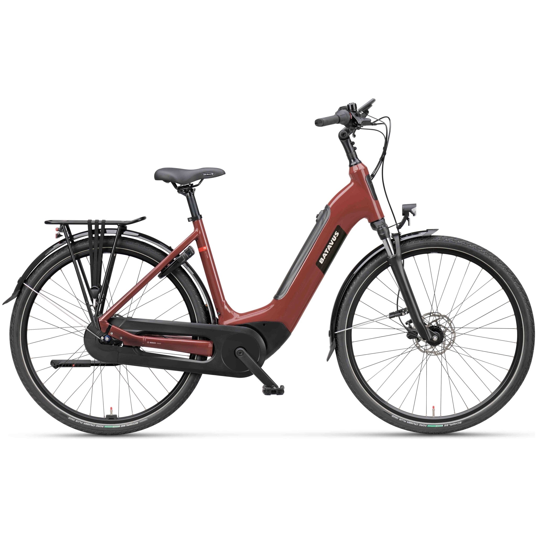 BATAVUS Altura E-Go Power Pro elektrische damesfiets mahonierood