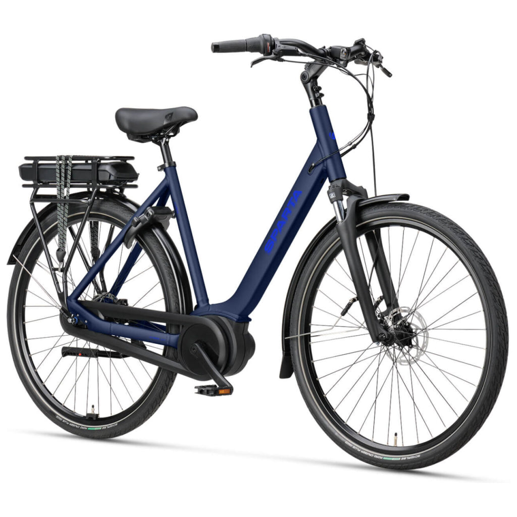 Sparta A-Lane Fit BES3 Dames E-Bike | Flex Accu (400Wh/500Wh) | 7 Versnellingen | Navy Blue Mat