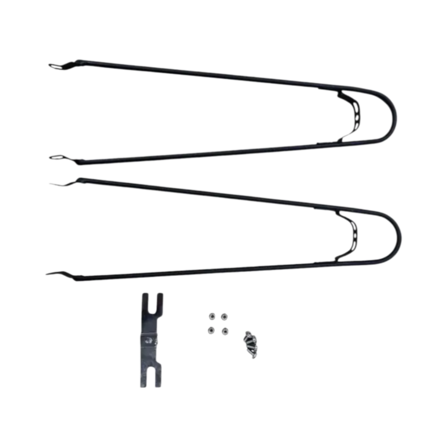 Stella aluminium spatbordset 28'' mat zwart