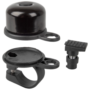 Airbell Fietsbel met Airtag Houder ø31.8mm Zwart