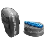 Schwalbe Zadeltas + Bandenlichters + SV17 Binnenband 28in