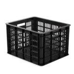 Basil Crate M PVC Fietskrat 29.5L Zwart